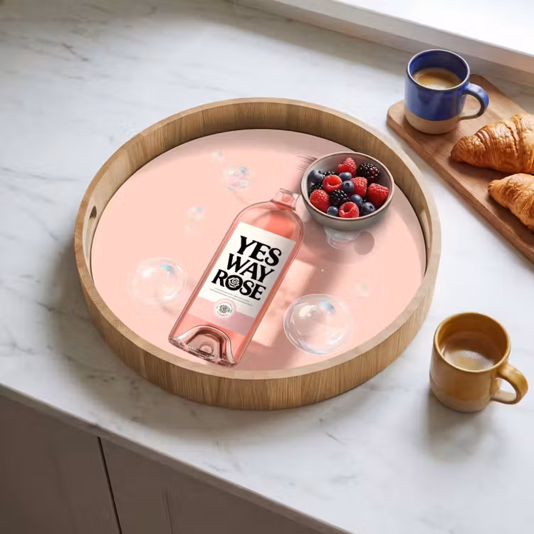 Dienblad - Bubbels - Rosé - Roze — 4
