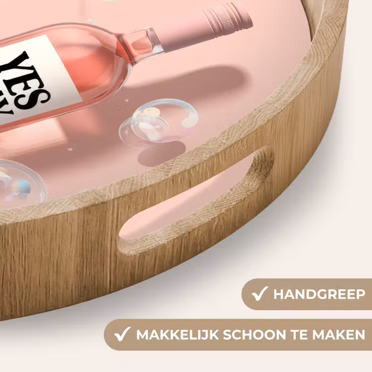 Dienblad - Bubbels - Rosé - Roze — 5