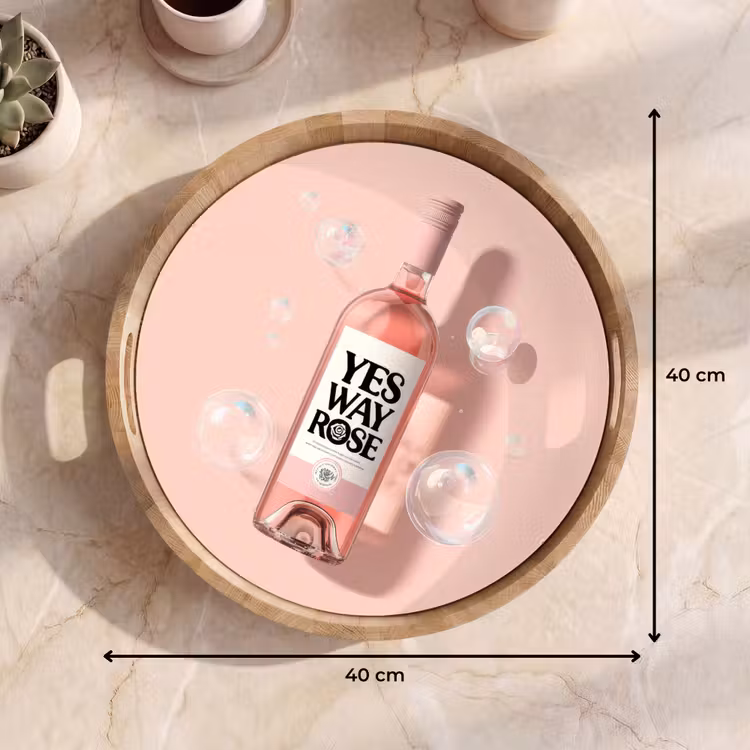 Dienblad - Bubbels - Rosé - Roze — 9