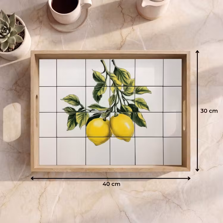 Dienblad - Citroen - Decoratie - Keramiek - Takken — 9