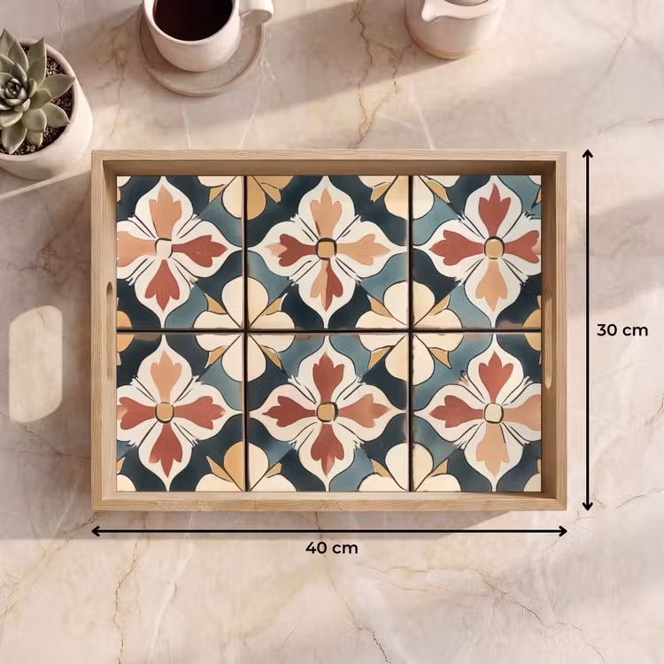 Dienblad - Decoratie - Tegels - Spaans - Vintage — 9