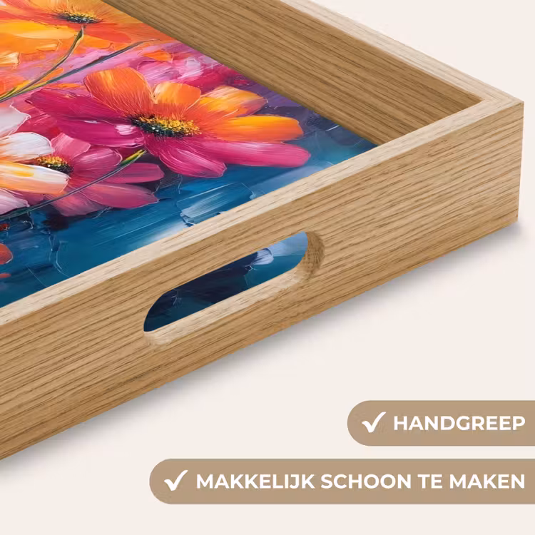 Dienblad - Felle bloemen - Dynamisch - Levendig — 5
