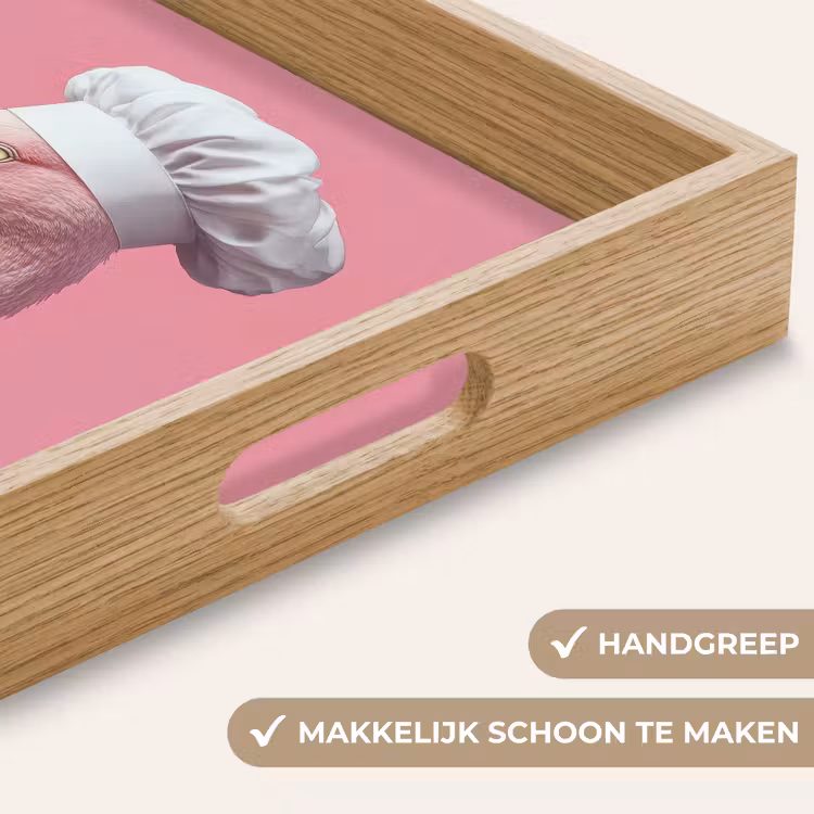 Dienblad - Flamingo - Roze - Koksmuts - Vogel — 5