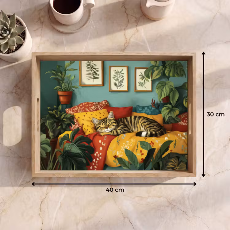 Dienblad - Kat - Planten - Groen — 9