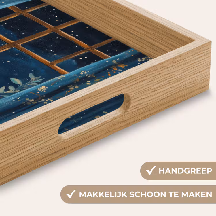 Dienblad - Kat - Sterrenhemel - Blauw — 5