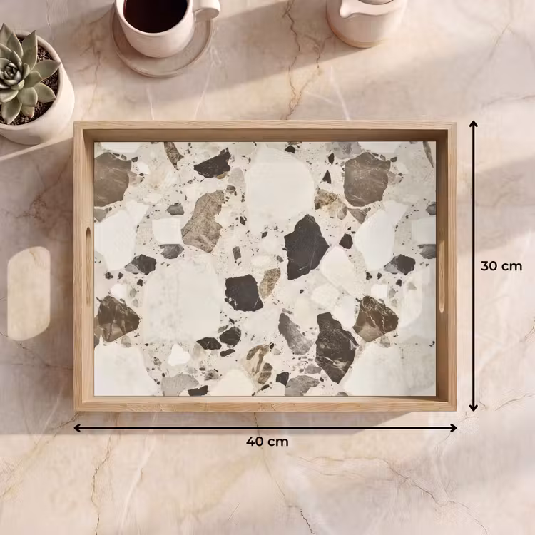 Dienblad - Neutral - Stenen - Decoratie - Terrazzo — 9