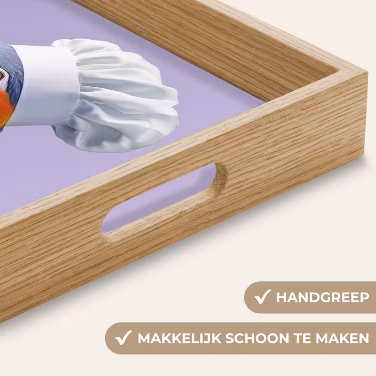 Dienblad - Papegaai - Koksmuts - Paars - Cute — 5
