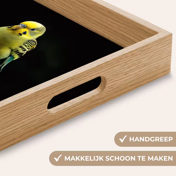 Dienblad - Parkiet - Tak - Bladeren - Geel — 5
