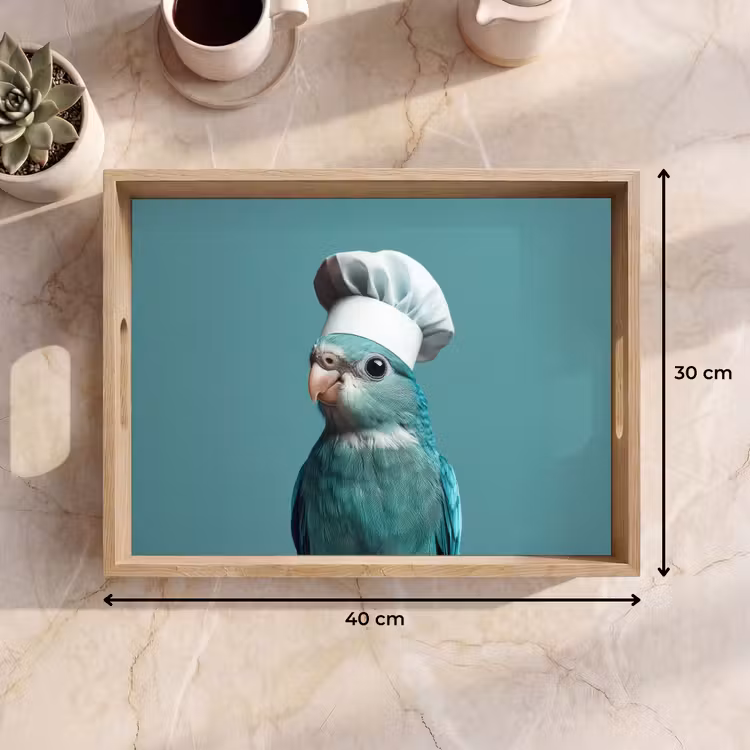 Dienblad - Parkiet - Vogel - Koksmuts - Cute — 9