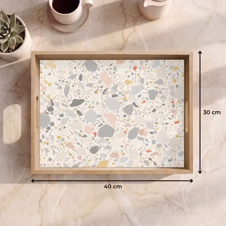 Dienblad - Patronen - Licht - Terrazzo - Decoratie — 9