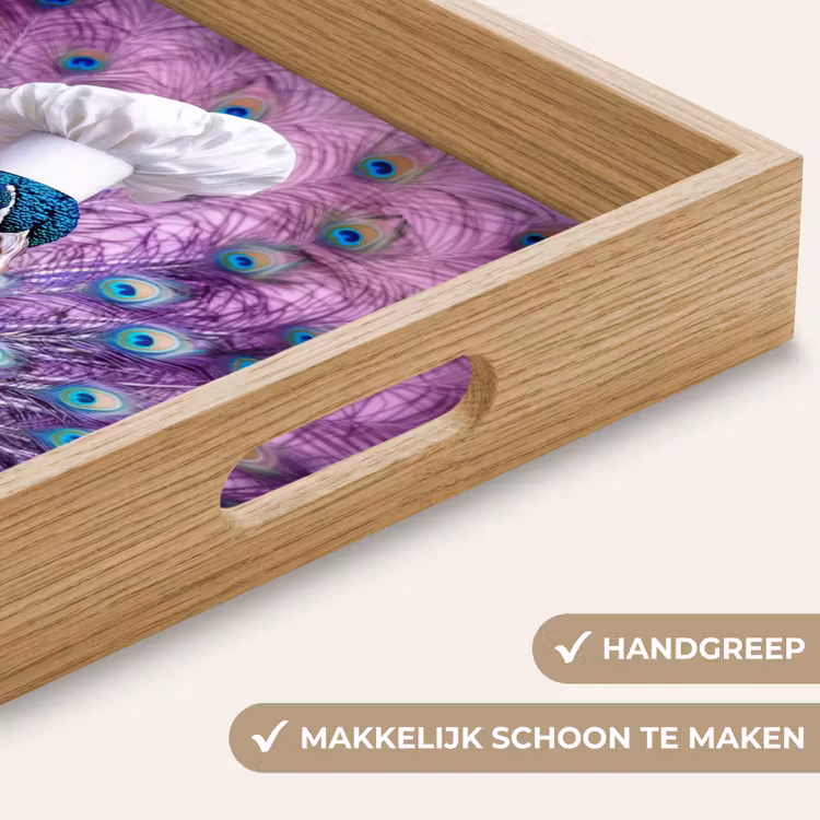 Dienblad - Pauw - Koksmuts - Cool - Paars — 5