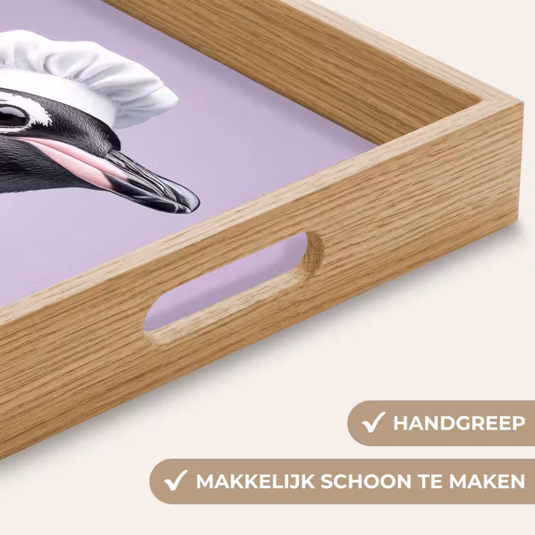 Dienblad - Pinguïn - Koksmuts - Lief - Paars — 5
