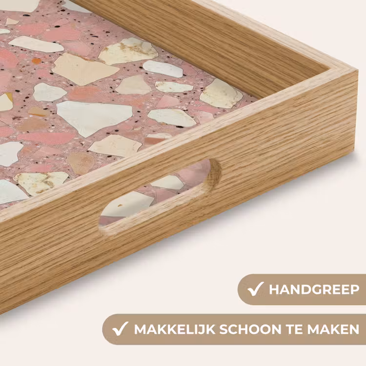 Dienblad - Roze - Decoratie - Stenen - Terrazzo — 5