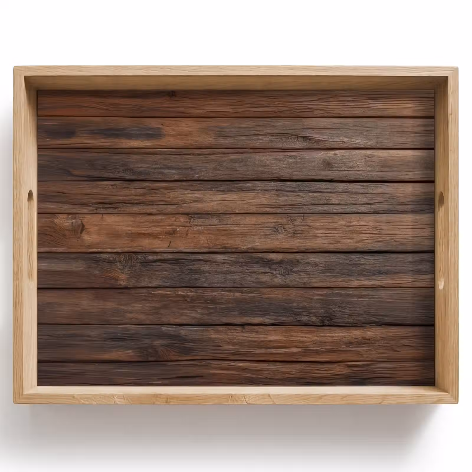 Dienblad - Houten plankpatroon - Warmte - Natuurlijk — 1