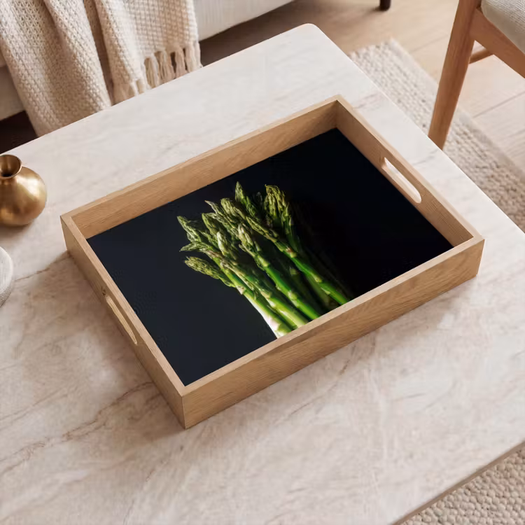 Dienblad - Asperges - Felgroen — 2