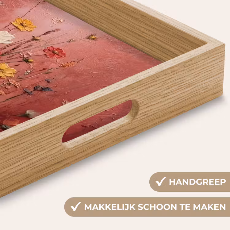Dienblad - Bloemenboeket - Diepte - Tastbare textuur — 5