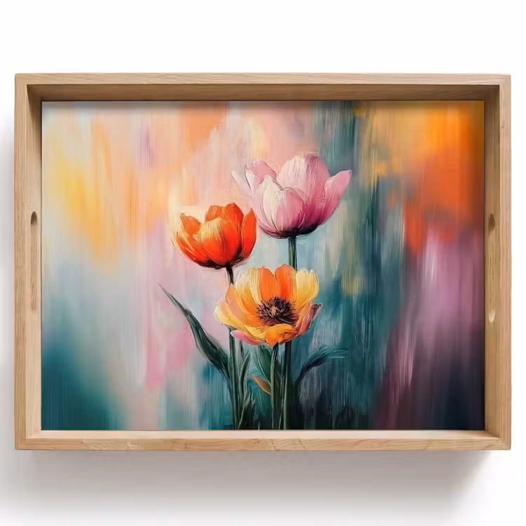 Dienblad - Dromerig - Bloemen - Verfijnde details — 1