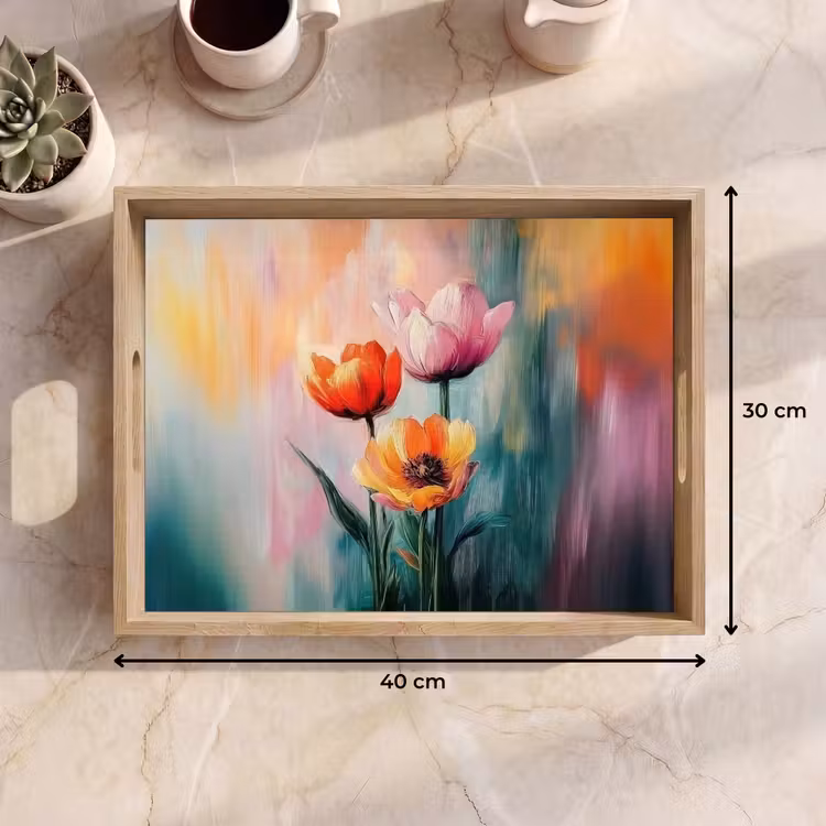 Dienblad - Dromerig - Bloemen - Verfijnde details — 9