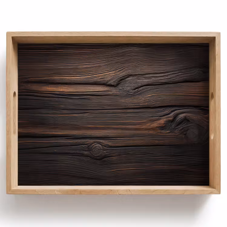 Dienblad - Hout - Grillige nerven — 1