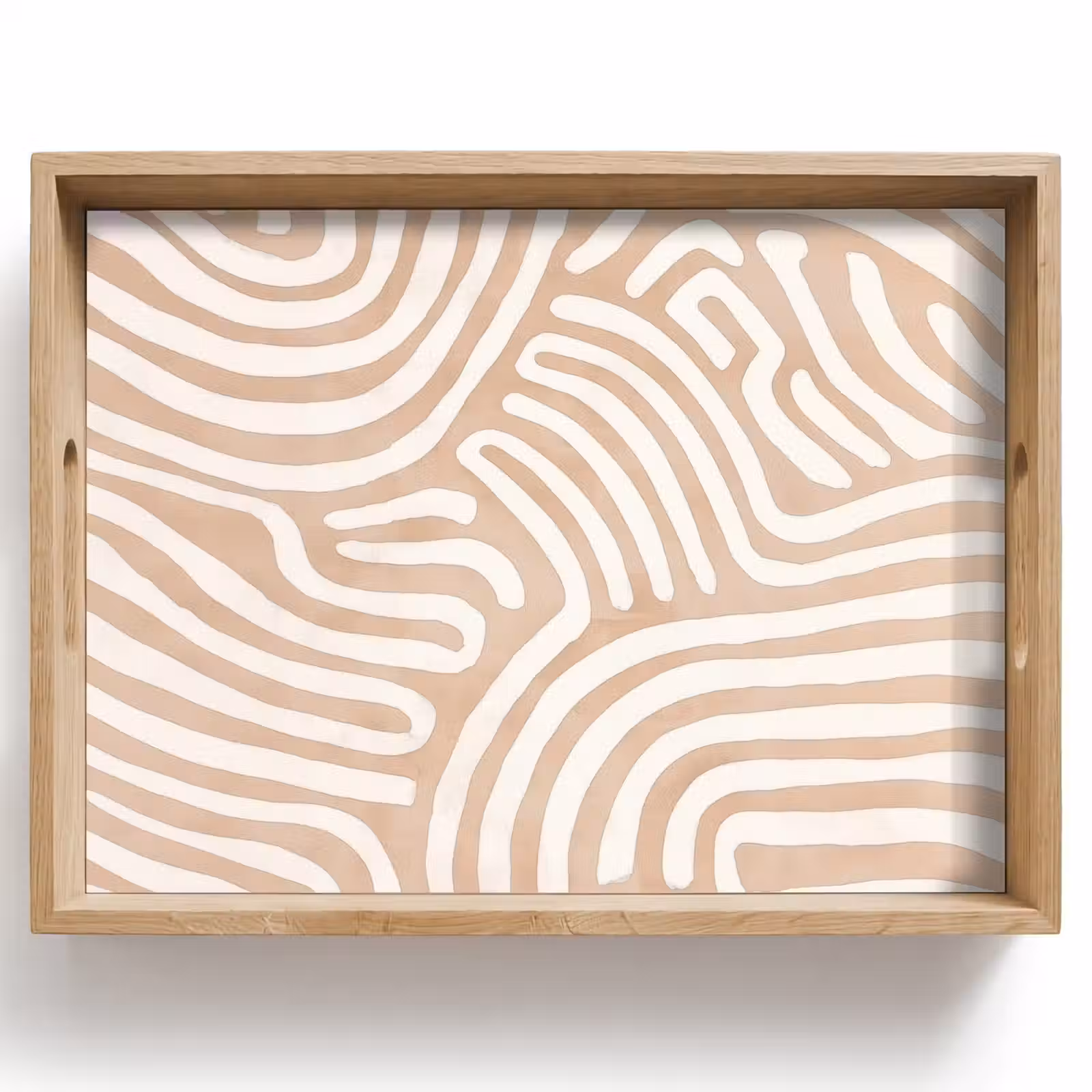 Dienblad - Beige - Aardspatroon — 1