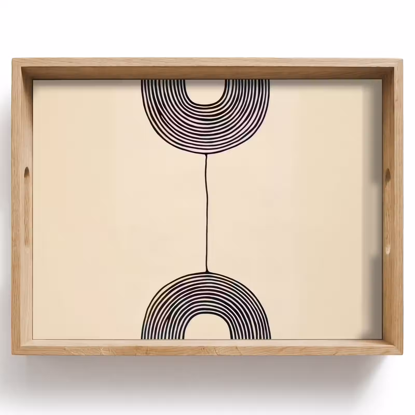 Dienblad - Geometrische bogen - Minimalistisch - Symmetrisch — 1