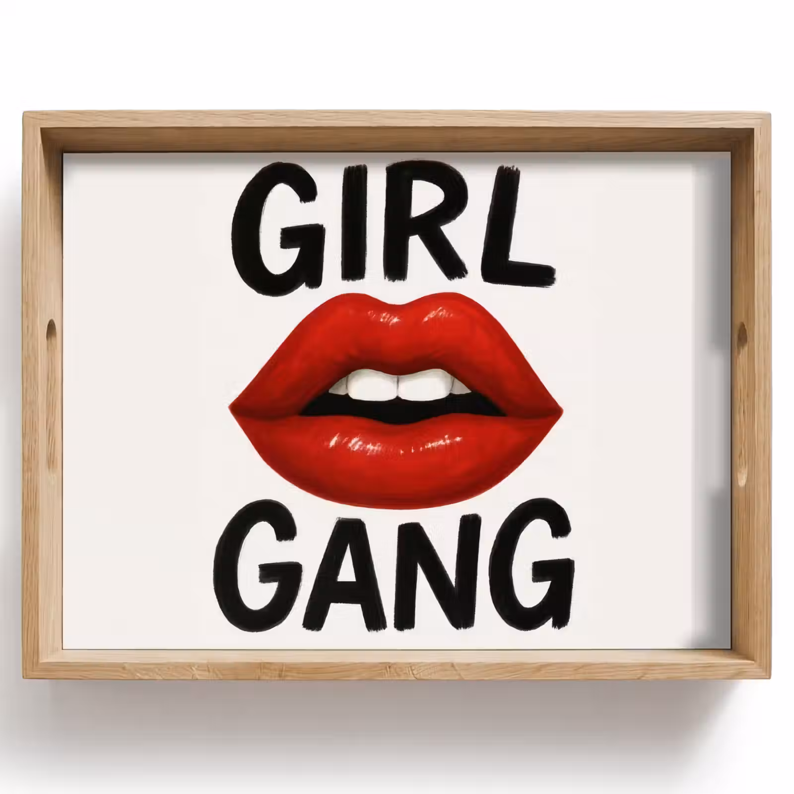 Dienblad - Lip - Girl - Rood - Letters — 1