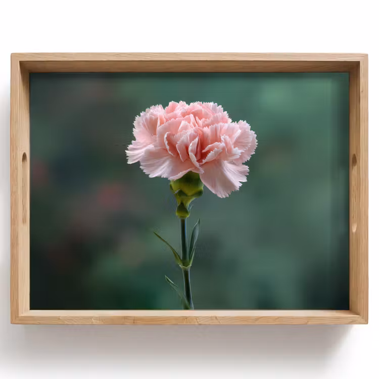 Dienblad - Anjer - Roze - Bloemblaadjes — 1