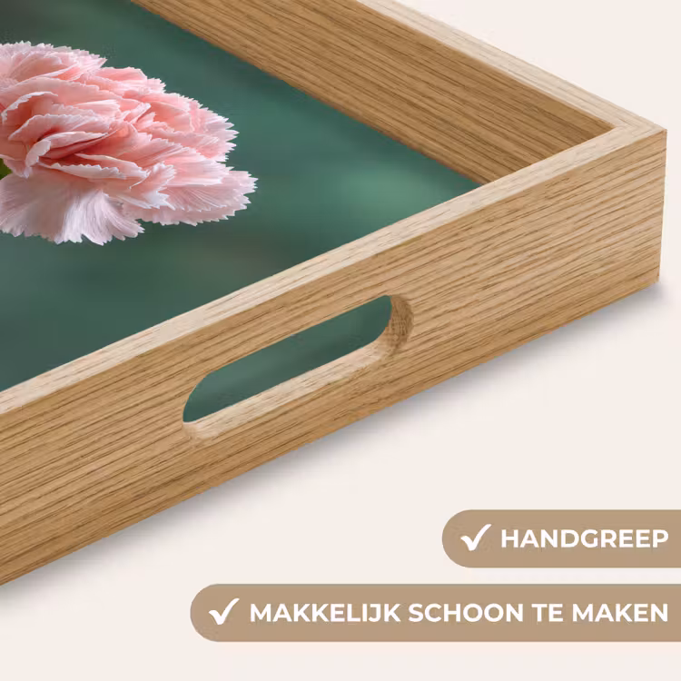 Dienblad - Anjer - Roze - Bloemblaadjes — 5