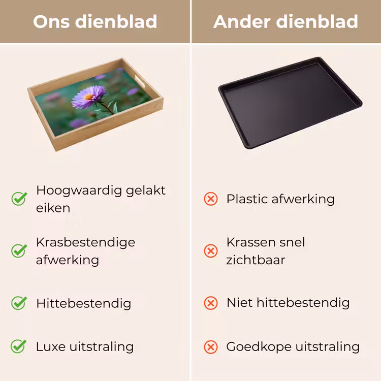 Dienblad - Aster - Paars - Bloem - Blaadjes — 3