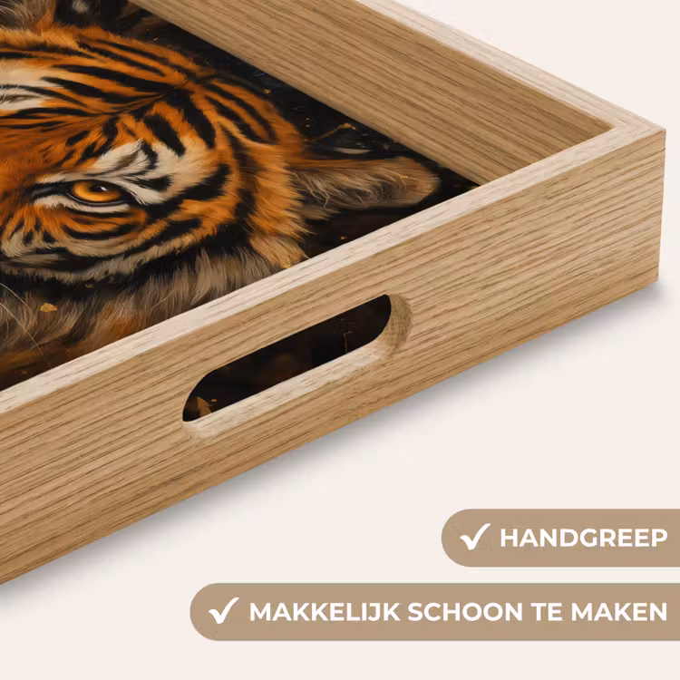 Dienblad - Bladeren - Tijger - Oranje — 5