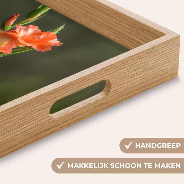 Dienblad - Bloem - Gladiolen - Zalmroze — 5