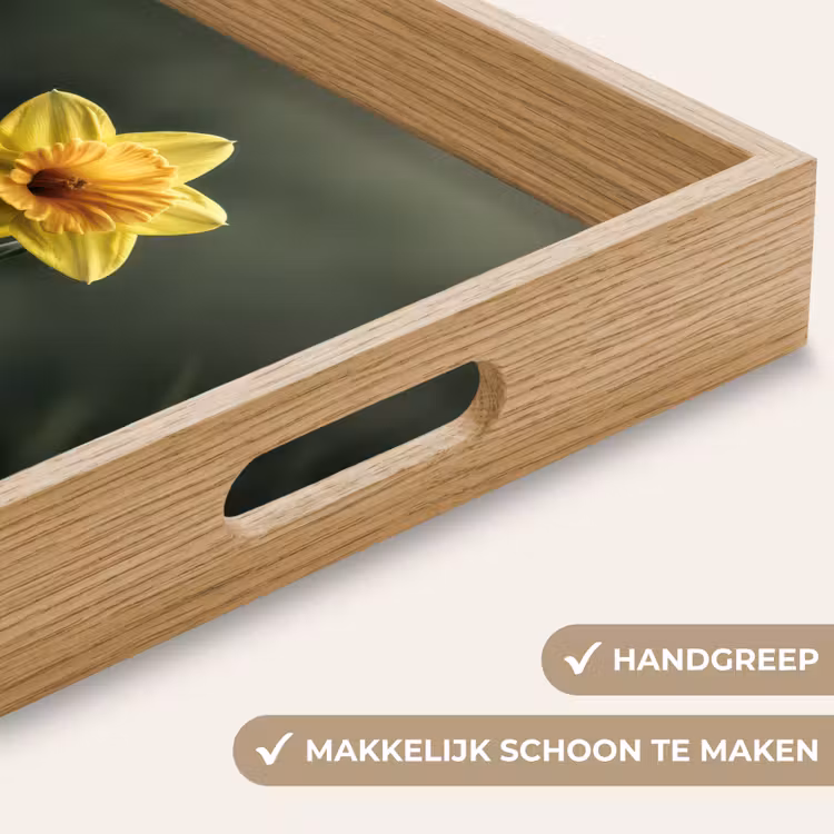 Dienblad - Bloem - Narcis - Gras - Geel — 5