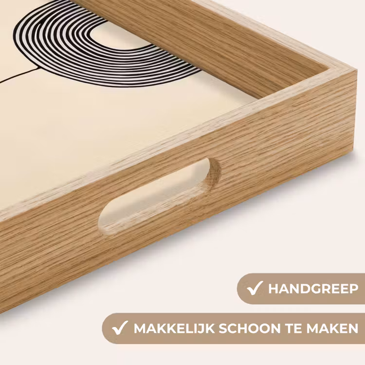 Dienblad - Geometrische bogen - Minimalistisch - Symmetrisch — 5