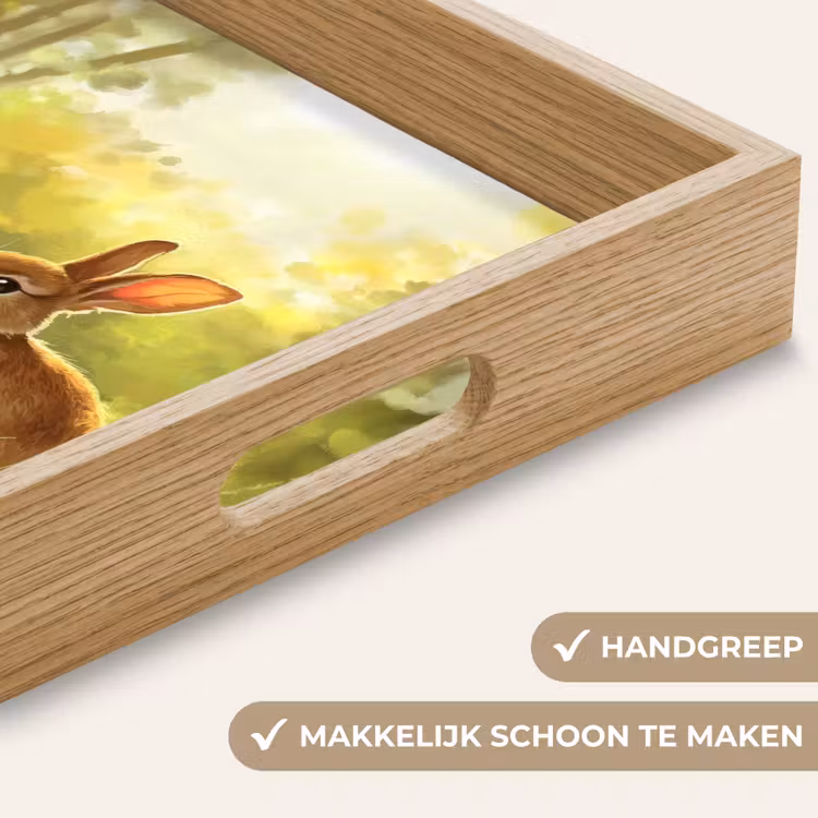 Dienblad - Konijn - Zonlicht - Bos — 5