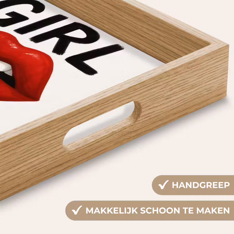 Dienblad - Lip - Girl - Rood - Letters — 5