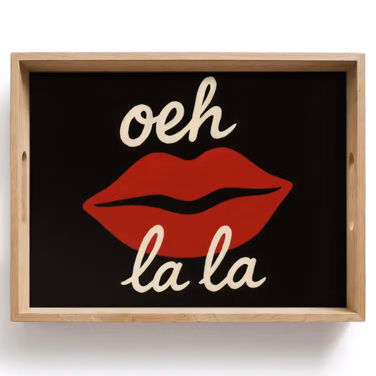 Dienblad - Lip - Rood - Quote — 1