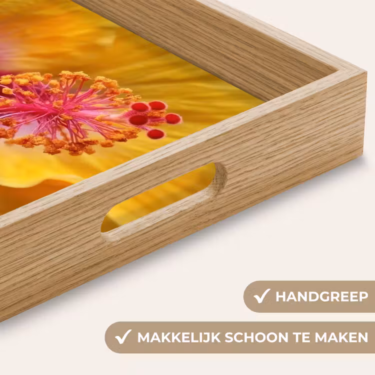 Dienblad - Geel - Hibiscus - Tropisch — 5