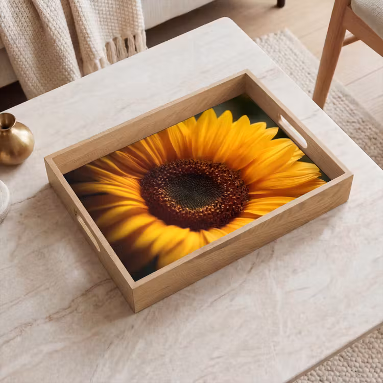 Dienblad - Geel - Zonnebloem - Zomers — 2
