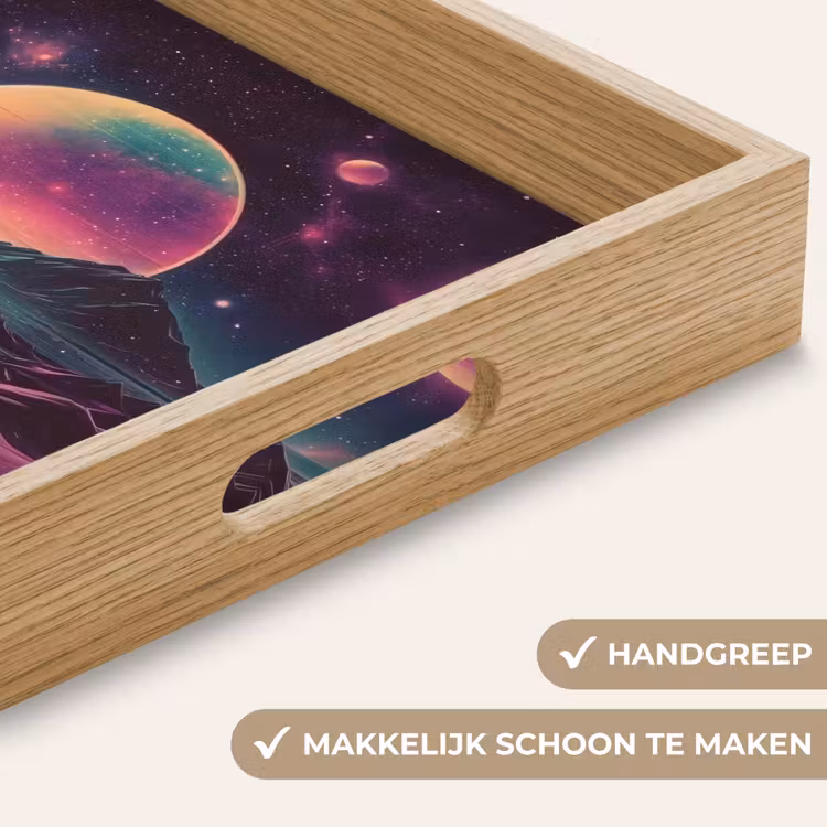 Dienblad - Landschap - Planeten - Horizon - Paars — 5