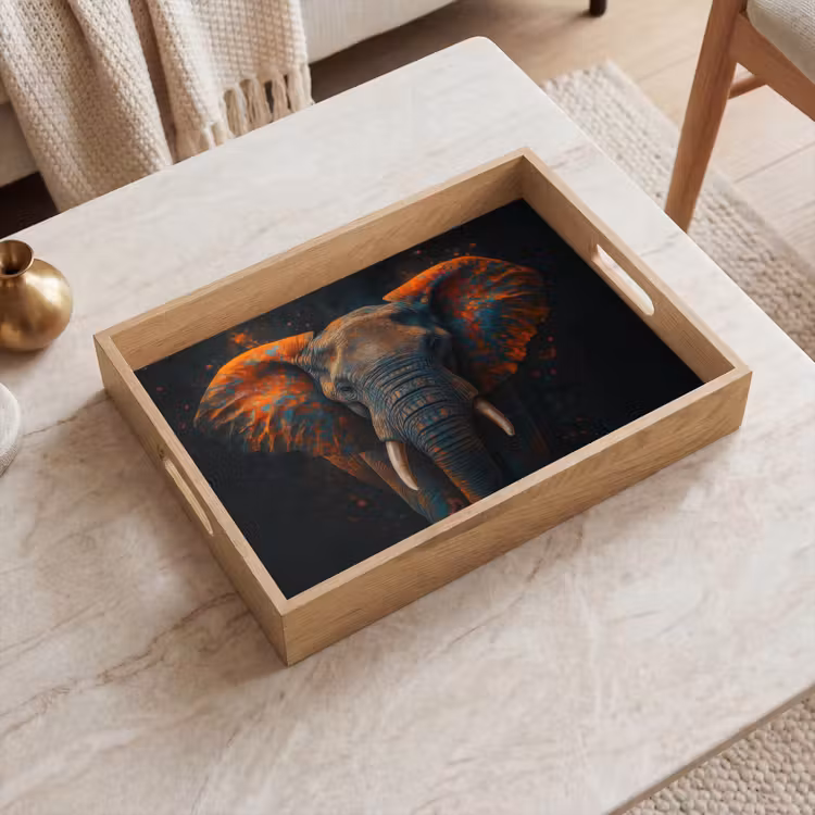 Dienblad - Olifant - Oranje - Oren — 2
