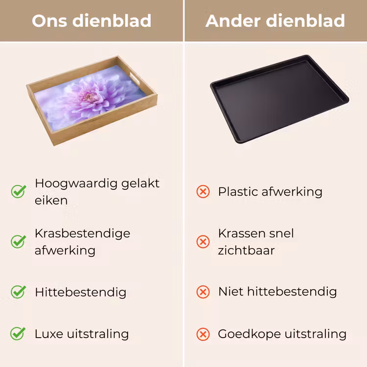 Dienblad - Paars - Dahlia - Dromerig — 3