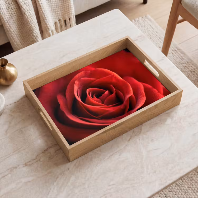 Dienblad - Rood - Roos - Romantisch — 2