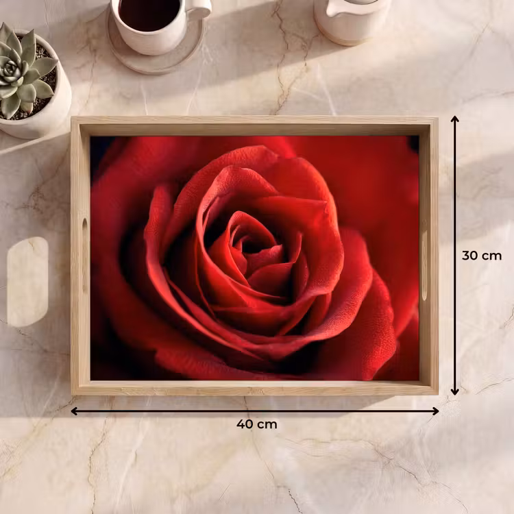Dienblad - Rood - Roos - Romantisch — 9