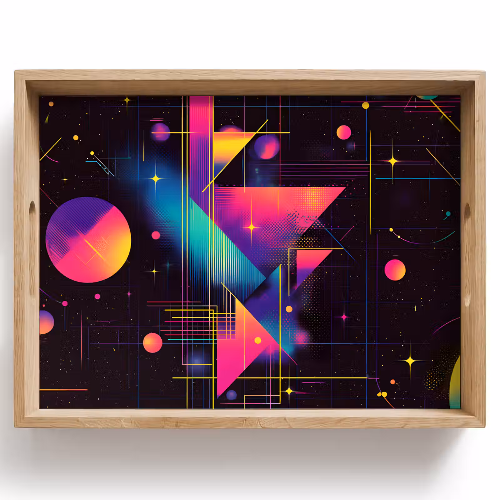 Dienblad - Driehoeken - Cirkels - Abstract - Sterren — 1