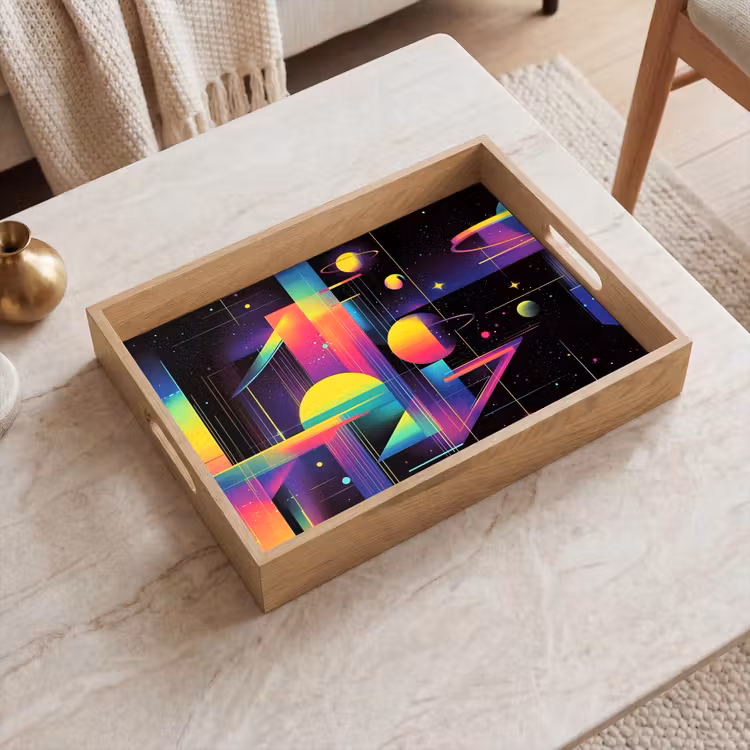 Dienblad - Abstract - Vormen - Kleurrijk - Lijnen — 2