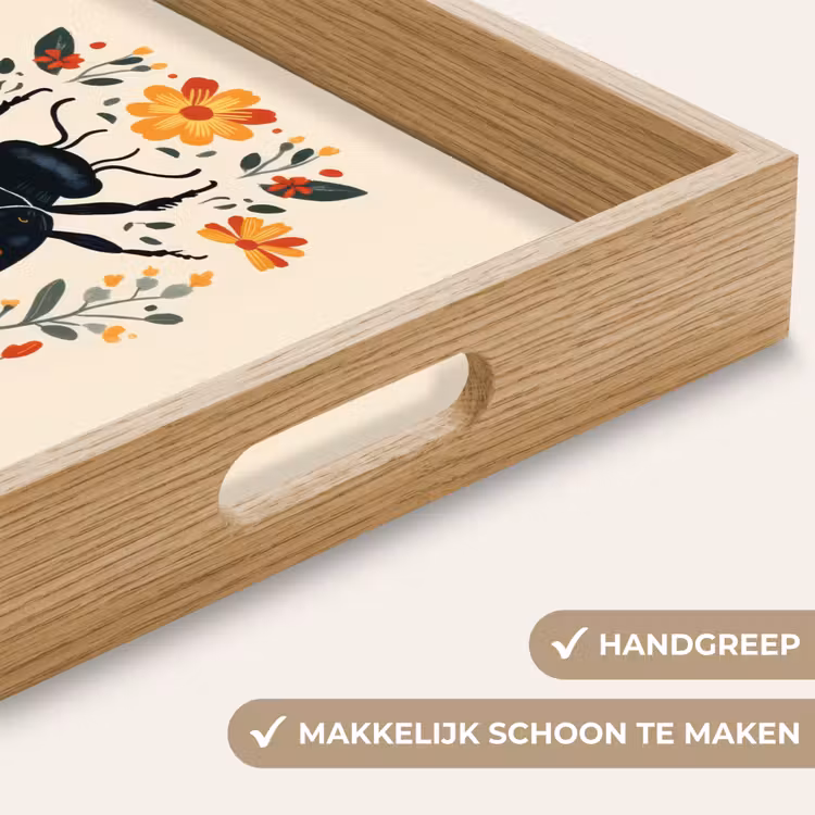 Dienblad - Bloemen - Oranje - Planten - Sierlijk — 5