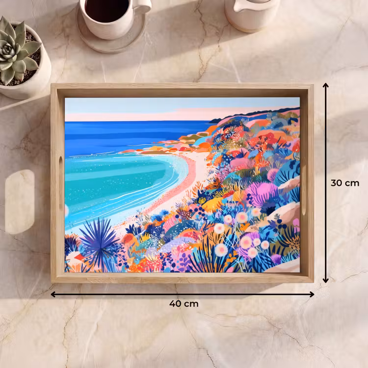 Dienblad - Bloemenweide - Zee - Zomers — 9