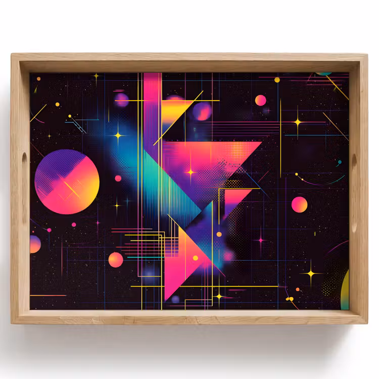 Dienblad - Driehoeken - Cirkels - Abstract - Sterren — 1