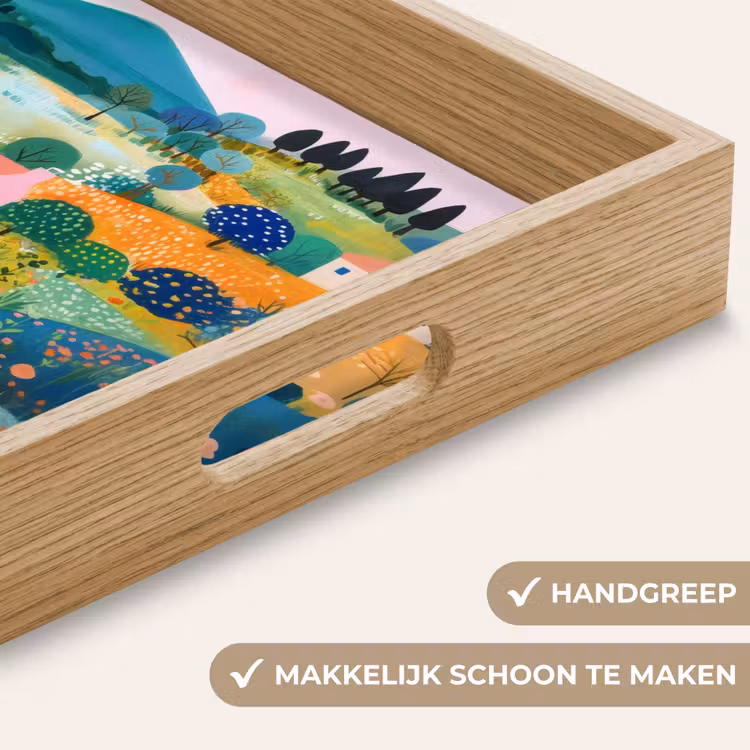 Dienblad - Heuvellandschap - Fantasierijk - Kleurcontrasten — 5