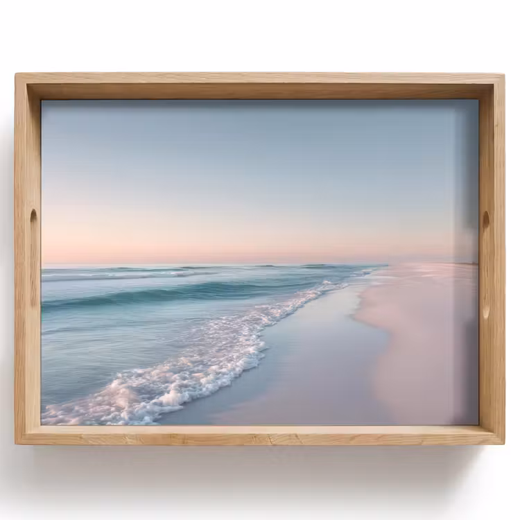 Dienblad - Kustlijn - Pastel - water — 1